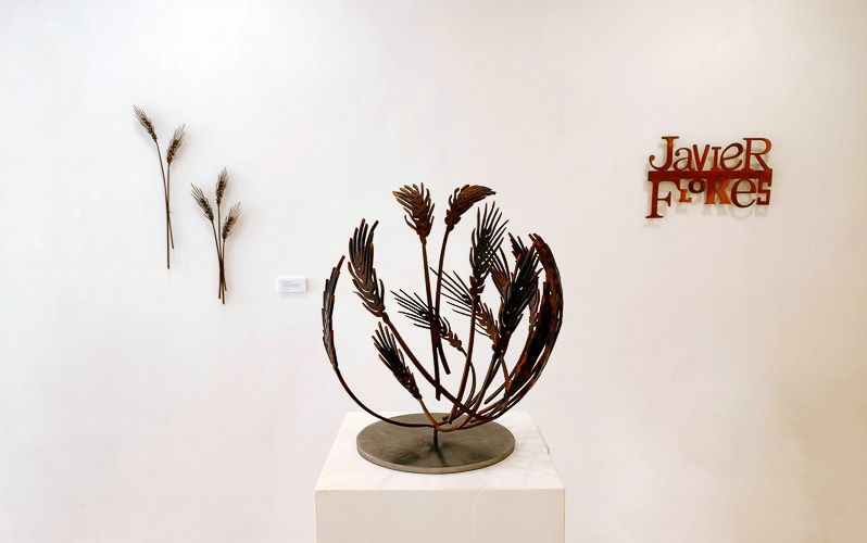 gallery 49. Dibujando el otoño en el aire y Tres proyectos de escultura pública 04.Espigas